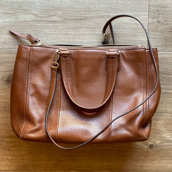 Cole Haan Brown Leather Tote - Picture 4 of 10